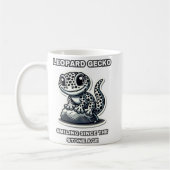 Leopard Gecko Lächeln seit der Steinzeit Kaffeetasse (Links)