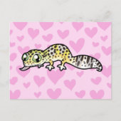Leopard Gecko Liebe Postkarte (Vorderseite)