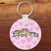 Leopard Gecko Liebe Schlüsselanhänger (Vorderseite)