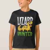 Leopard Gecko Lizard Hunter Reptiles T-Shirt (Vorderseite)