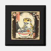 Leopard Gecko Lizard Ramen Crested Gecko Japanese  Magnet (Vorne)