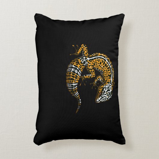 Leopard Gecko Lizard Reptile Dekokissen (Vorderseite(Vertikal))
