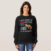 Leopard Gecko Mama Reptile Eigentümer Buch Nerd Bu Sweatshirt (Vorne ganz)