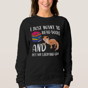 Leopard Gecko Mama Reptile Eigentümer Buch Nerd Bu Sweatshirt