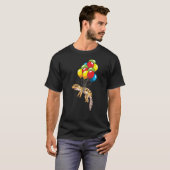 Leopard Gecko mit Balloons Geschenk T-Shirt (Vorne ganz)