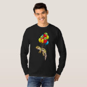 Leopard Gecko mit Balloons T-Shirt (Vorne ganz)