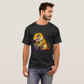 Leopard Gecko Playing Video Game Lizard & Reptiles T-Shirt (Vorne ganz)