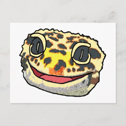 Leopard Gecko Postkarte (Vorderseite)