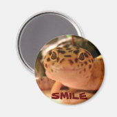Leopard Gecko Smile Magnet (Vorderseite/Rückseite)