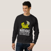 Leopard Gecko spricht spontan über Leopard Sweatshirt (Vorne ganz)