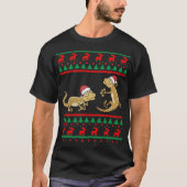 Leopard Gecko Ugly Christmas Sweater Funny Lizard T-Shirt (Vorderseite)
