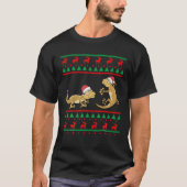 Leopard Gecko Ugly Christmas Sweater Funny Lizard T-Shirt (Vorderseite)