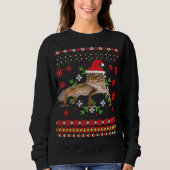 Leopard Gecko Ugly Christmas Sweater Sweatshirt (Vorderseite)