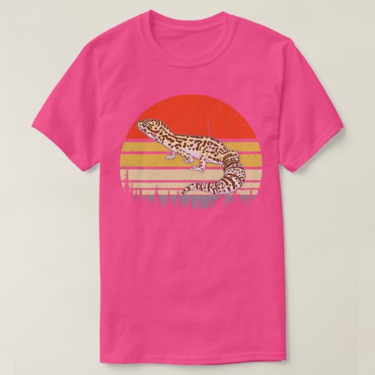 Leopard Gecko Vintage Version T-Shirt (Design vorne)