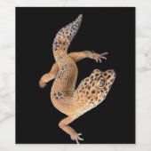 Leopard Gecko Weinetikett (Einzelnes Label)