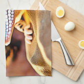 Leopard Gecko Wüstendesign Geschirrtuch (Viertel Falte)