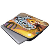 Leopard Gecko Wüstendesign Laptopschutzhülle (Vorne Knopf)