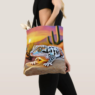Leopard Gecko Wüstendesign Tasche