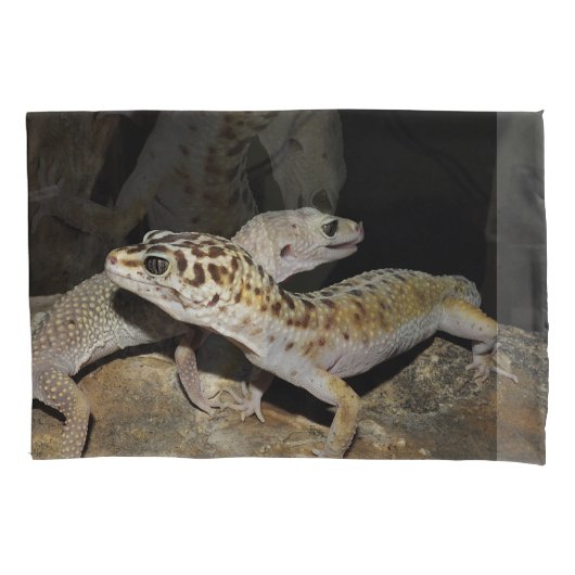 Leopard Geckoentwurf für alle! Kissenbezug (Vorderseite)
