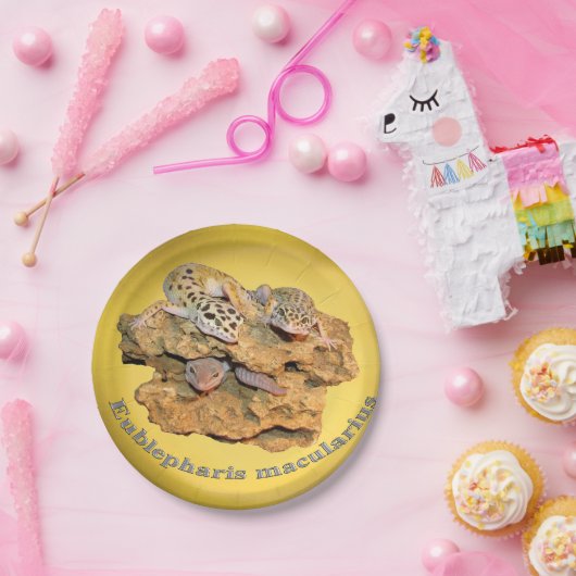 Leopard Geckoentwurf für alle! Pappteller (Party)