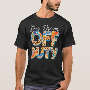 Leopard-Gefärbte Krawatte-Busfahrer ab Dienstreise T-Shirt