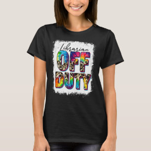 Leopard Gefärbte Krawatte Librarian off Duty Letzt T-Shirt