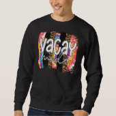 Leopard Gefärbte Krawatte Vacay Mode Summer Vibes Sweatshirt (Vorderseite)