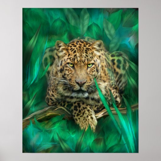 Leopard - Geist der Ermächtigung Kunst Poster/Prin Poster (Vorne)