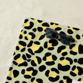 Leopard Gelbschwarzer Foto Personalisiert Strandtuch (Beispiel)