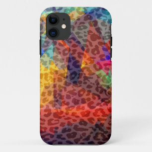 Leopard Geometric Muster Mosaike Abstrakte Kunst Case-Mate iPhone Hülle