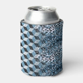 Leopard Geometric, Tierhautdesign. Dosenkühler (Kanne Vorderseite)