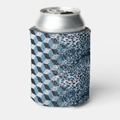 Leopard Geometric, Tierhautdesign. Dosenkühler (Kanne Rückseite)