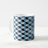 Leopard Geometric, Tierhautdesign. Kaffeetasse (Vorderseite Links)