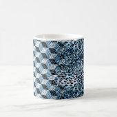 Leopard Geometric, Tierhautdesign. Kaffeetasse (Mittel)
