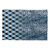 Leopard Geometric, Tierhautdesign. Kissenbezug (Rückseite)