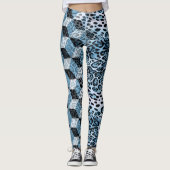 Leopard Geometric, Tierhautdesign. Leggings (Vorderseite)