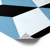Leopard Geometric, Tierhautdesign. Poster (Ecke)