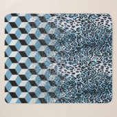 Leopard Geometric, Tierhautdesign. Sherpadecke (Vorderseite (Horizontal))