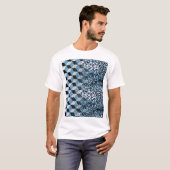 Leopard Geometric, Tierhautdesign. T-Shirt (Vorne ganz)