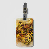 Leopard Gepäckanhänger (Vorderseite Vertikal)