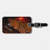 Leopard Gepäckanhänger (Vorderseite horizontal)