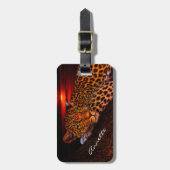 Leopard Gepäckanhänger (Vorderseite vertikal)