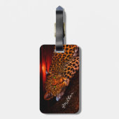 Leopard Gepäckanhänger (Rückseite vertikal)