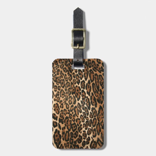 Leopard-Gepäckanhänger Gepäckanhänger (Vorderseite vertikal)