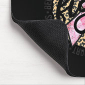Leopard Gepard Druck kämpfe gegen Brustkrebs Mousepad (Ecke)