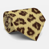 Leopard / Gepard Druck Krawatte (Gerollt)
