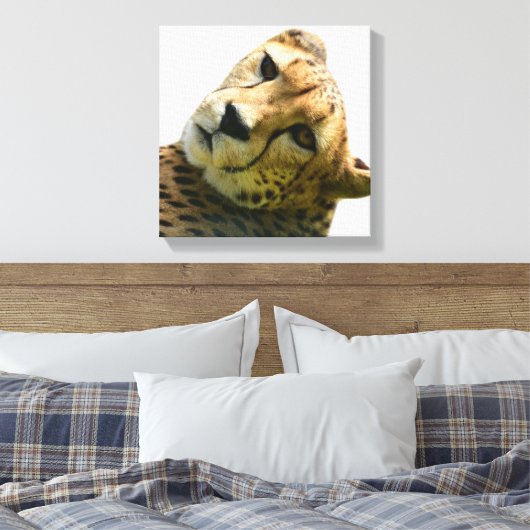 Leopard-Gepard-Foto Leinwanddruck (Insitu (Schlafzimmer))
