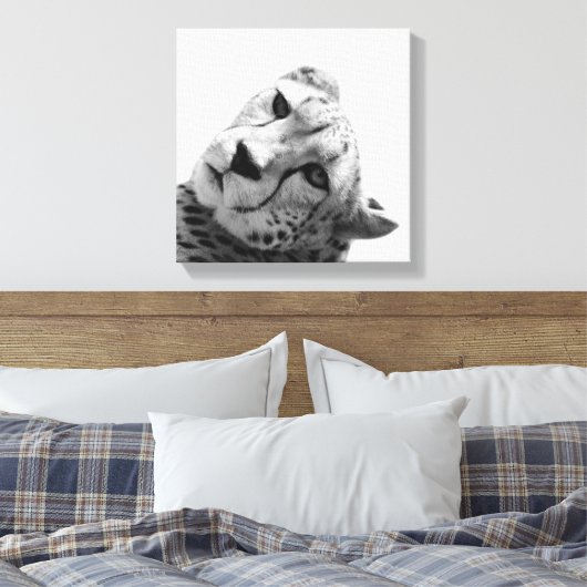 Leopard-Gepard-Foto Leinwanddruck (Insitu (Schlafzimmer))