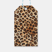Leopard Gepard Kirsch-Geburtstags-Geschenkanhänger Geschenkanhänger (Rückseite)