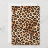Leopard Gepard Kirsche 21. Geburtstagseinladung Einladung (Rückseite)